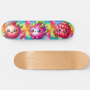 Skateboard Fruit du dragon heureux Tie-Dye