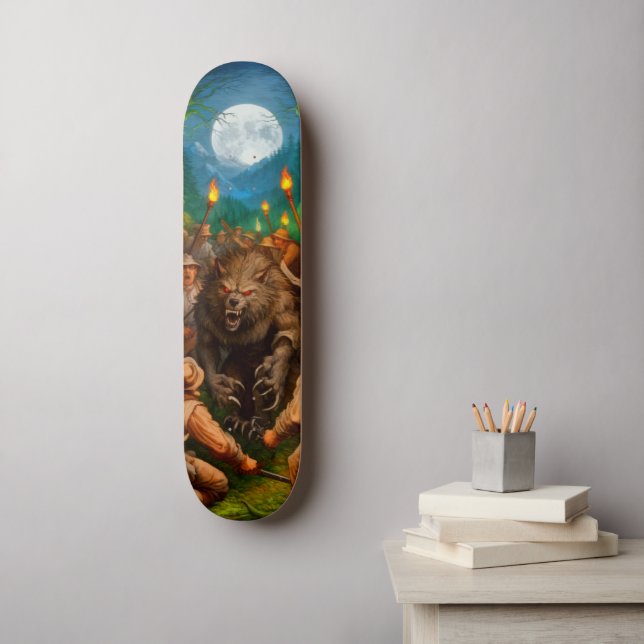 Skateboard Full Moon Werewolf Lycanthrope Revenge (Art mural)