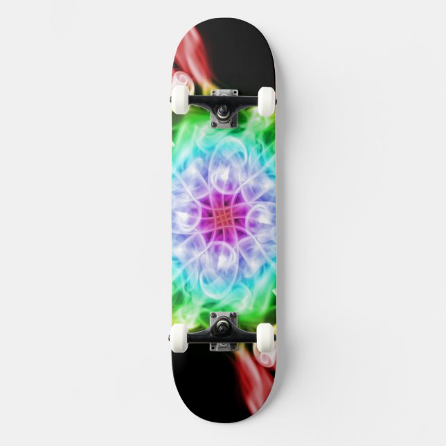 Skateboard Fumée multicolore Arc-en-ciel (Recto)