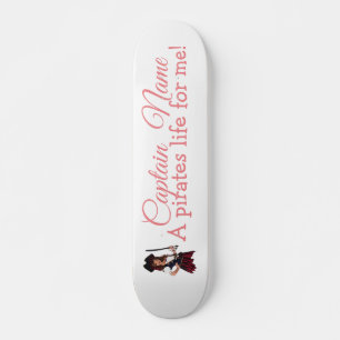 Skateboard Fun Pink Girl