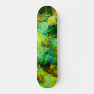 Skateboard Funky Greens Moderne Conception abstraite