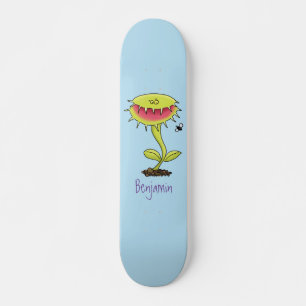 Skateboard Funny carnivorous Venus fly trap plant cartoon