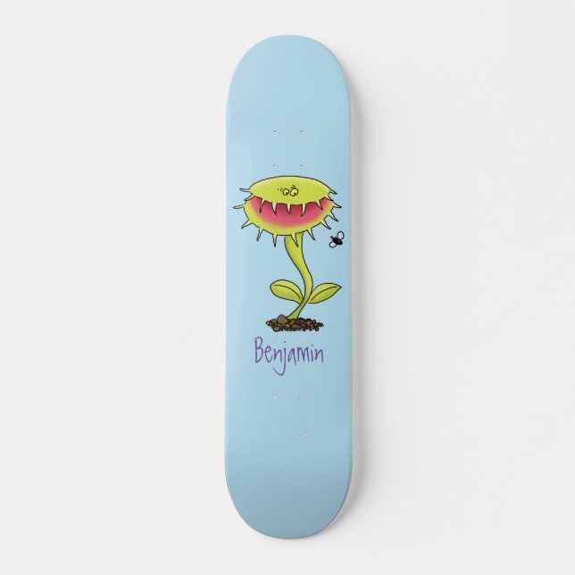 Skateboard Funny carnivorous Venus fly trap plant cartoon (Devant)