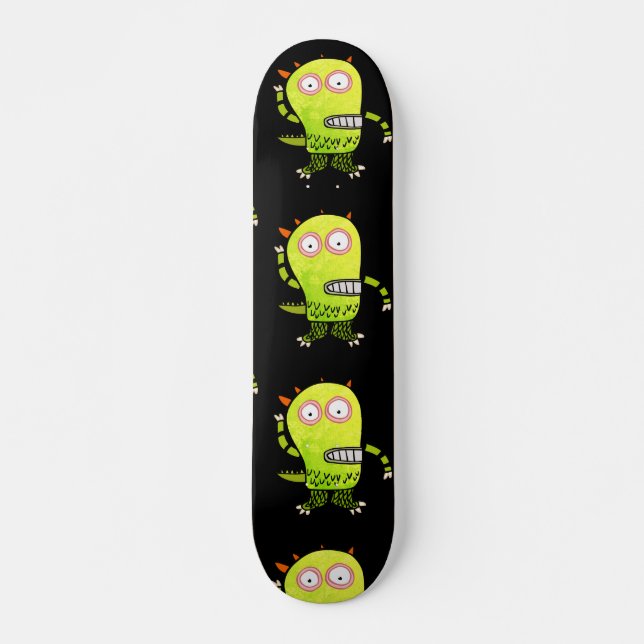 Skateboard FUNNY MONSTER ALIEN Skateboards (Devant)