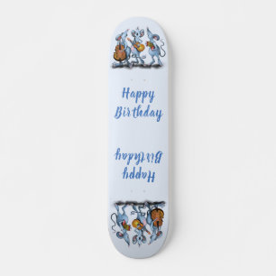 Skateboard Funny Musical Souris Anniversaire Cadeau Skateboar