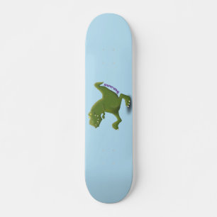Skateboard Funny T rex dinosaur cartoon humor