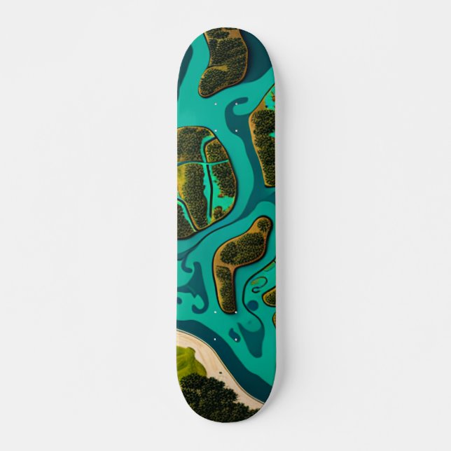Skateboard Futuristic Marshlands (Devant)