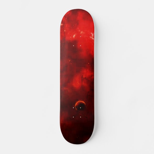 Skateboard galaxie rouge (Recto)