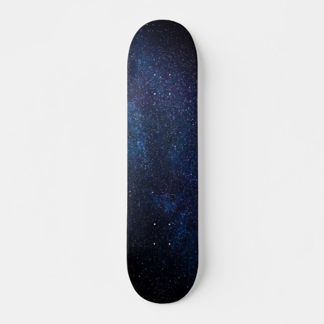 Skateboard Galaxy Stars Universe Sky Blue Space Skateb cosmiq (Devant)