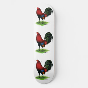 Skateboard Gamecock : Rouge foncé