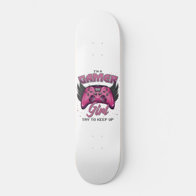 Skateboard Gamer Girl design (Recto)