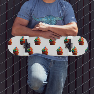 Skateboard Gâteau de SlipperyJoe au glaçage tourbillonnant ar