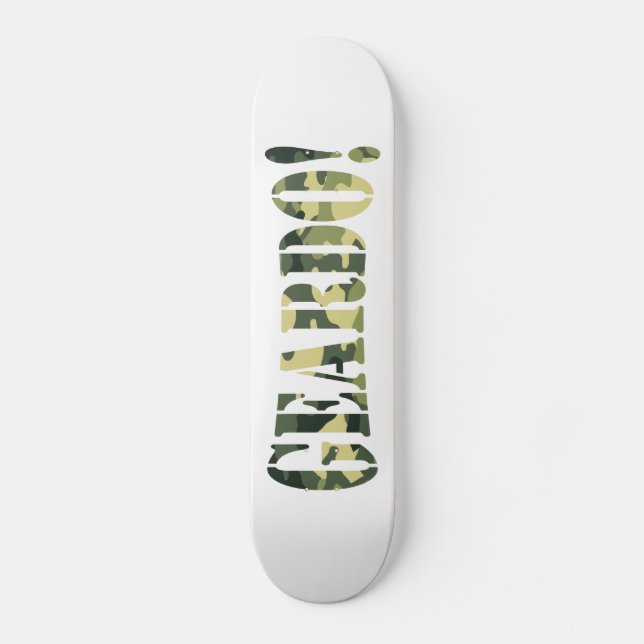 SKATEBOARD GEARDO ! CAMO / CAMOUFLAGE (Recto)