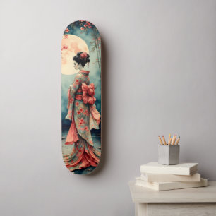 Skateboard Geisha japonaise