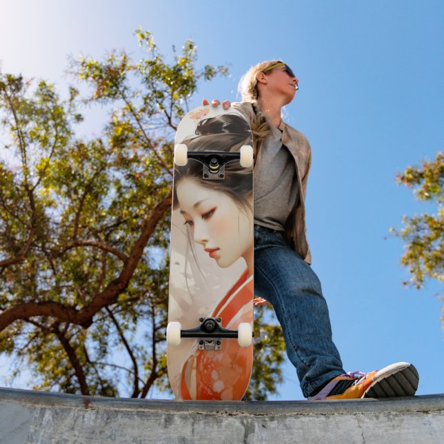 Skateboard Geisha Orange Ink (Extérieur 1)