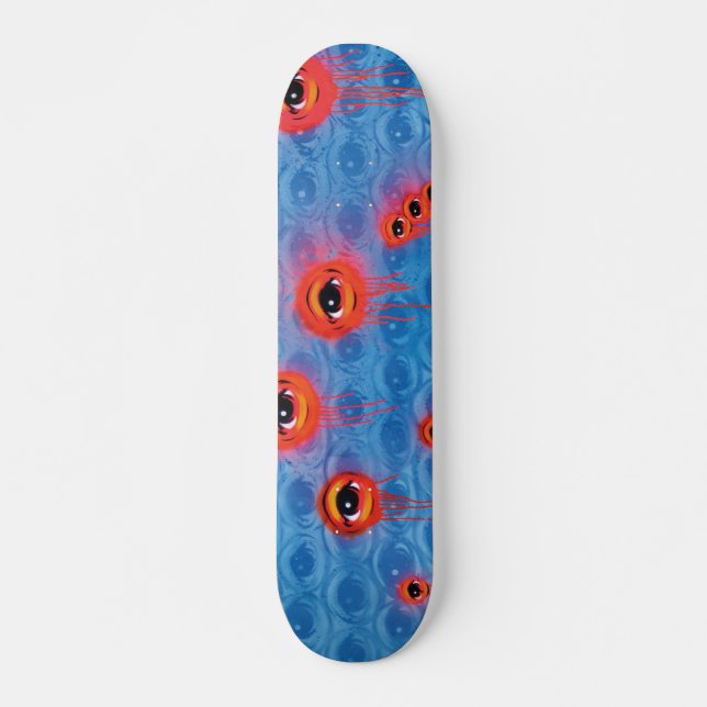 Skateboard Gélifier-OEIL-poissons (Devant)