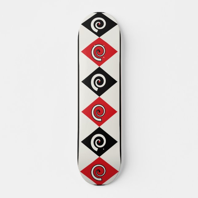 Skateboard Geometric Diamond Spiral (Devant)