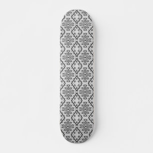 Skateboard Géométrique, motif, noir et blanc