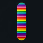 Skateboard Gilbert Baker Pride Drapeau Répéter Rainbow Stripe<br><div class="desc">couleurs de fierté d'origine avec rose inclus ; motif de bande répétée</div>