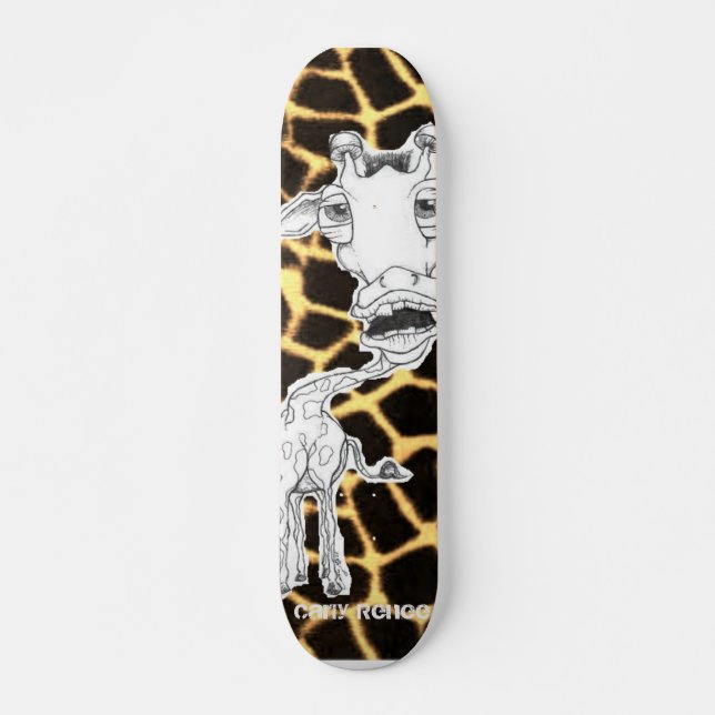 Skateboard Girafe, Carly Renee (Devant)