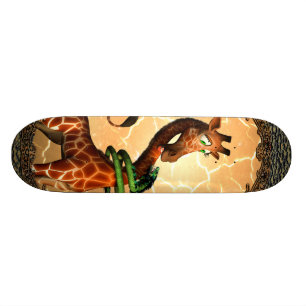 Skateboard Girafe tellement drôle et mignonne