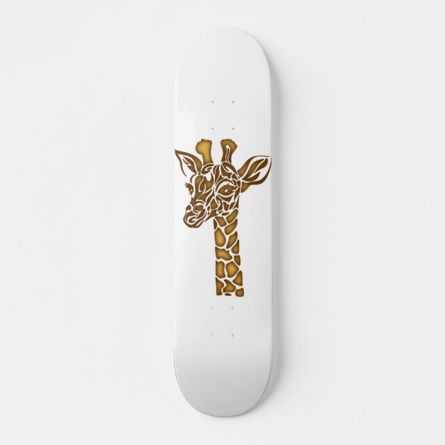 Skateboard Giraffe with ethnic and tribal ornaments (Devant)