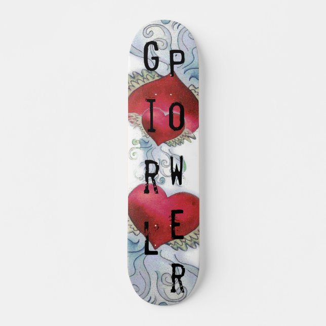 Skateboard Girl Power - (Devant)