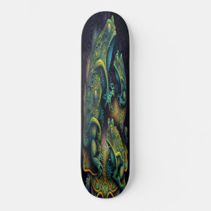 Skateboard Girly Green Grenouilles artistiques