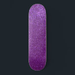 Skateboard Girly Sparkly Royal Purple Glitter<br><div class="desc">This girly and chic design is perfect for the girly girl. It depicts faux printed sparkly royal purple glitter. It's pretty, modern, trendy, and unique. ***IMPORTANT DESIGN NOTE: For any custom design request such as matching product requests, color changes, placement changes, or any other change request, please click on the...</div>