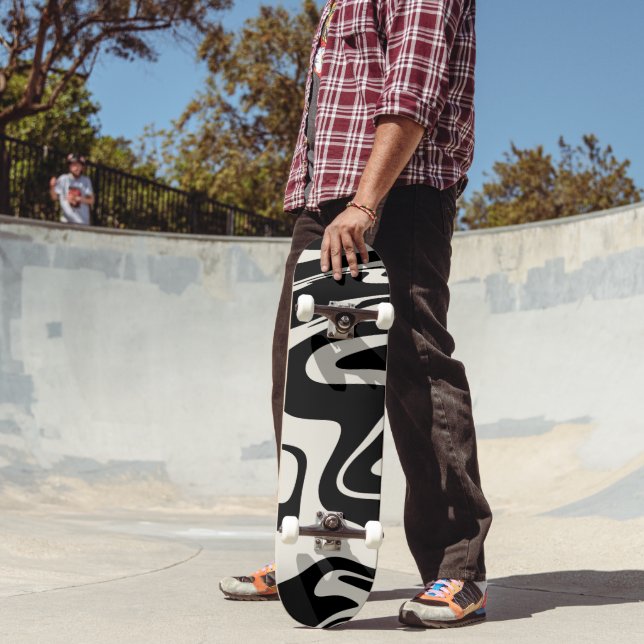 Skateboard Glam à liquide rétro #2 #retro #décoration #art (Extérieur 2)