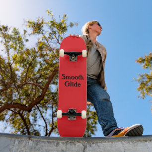 Skateboard Glisse Douce Rouge