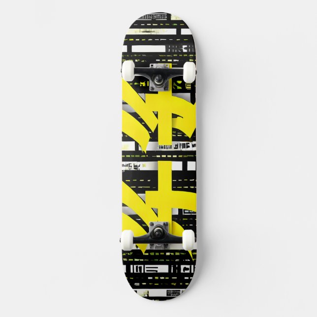 Skateboard Glossy Pink Donut with Dark Sprinkles (Recto)