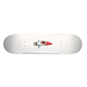 Skateboard Gnome de jardin luisant (aucun ombrage)