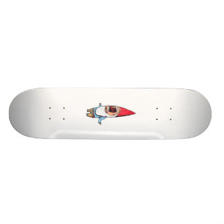 Skateboard Gnome de jardin luisant (aucun ombrage)