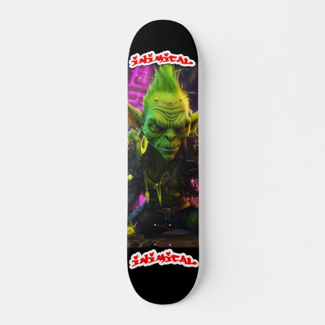 Skateboard Gobelin de punk inimical (Devant)