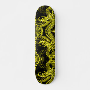 Skateboard Gold Dragon Element Custom Pro Park Board