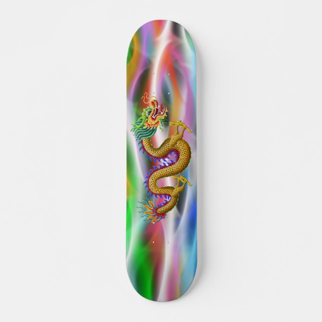 Skateboard Gold Dragon Rainbow Plasma (Devant)