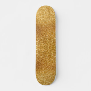 Skateboard Gold Glitter