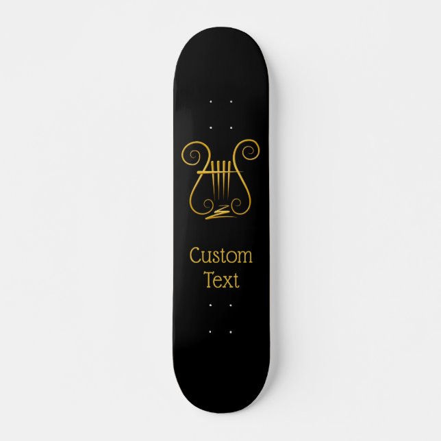 Skateboard Golden lyre (Devant)