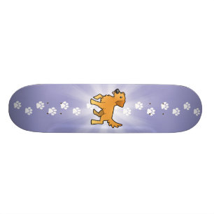 Skateboard Golden retriever de bande dessinée