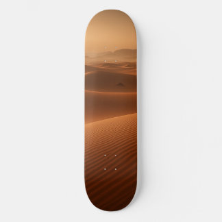 Skateboard Golden Serenity - Desert Landscape at Sunset