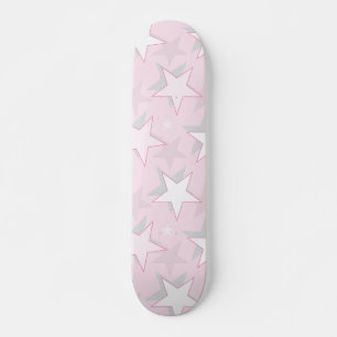 Skateboard Golden Stars Motif 1
