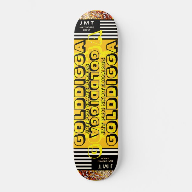 Skateboard GOLDIGGA. Planche à roulettes (Recto)