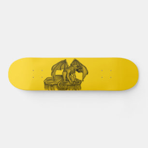 Skateboard Golem Gargoyle