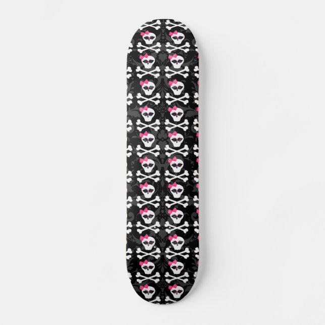 Skateboard Goodies gothiques mignonnes Crânes filles Skateboa (Recto)