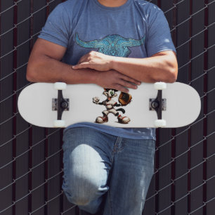 Skateboard Goofy Cat Baseball Pitcher Monte
