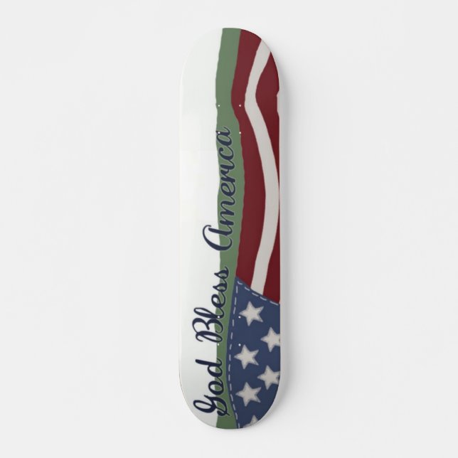 Skateboard Google Bless America Skate board (Devant)