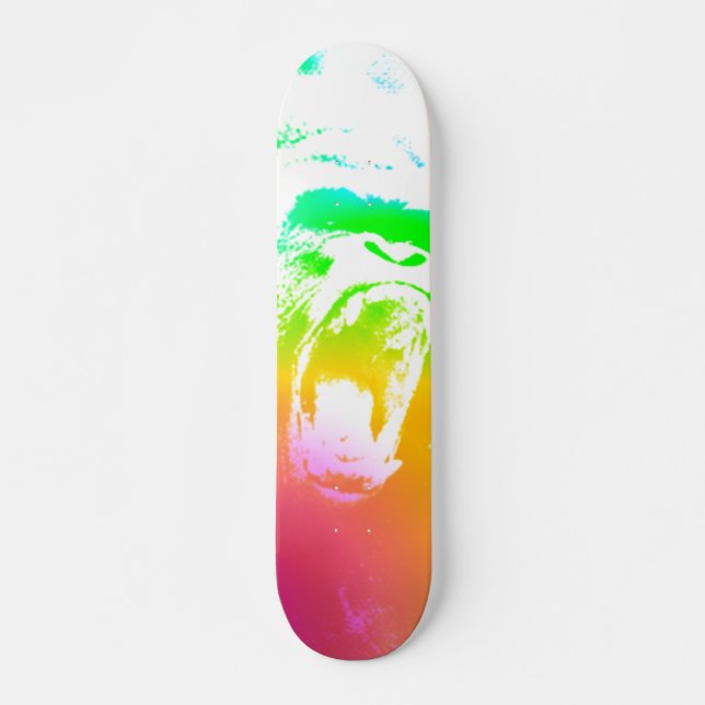 Skateboard Gorille de techno (Devant)