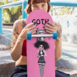 SKATEBOARD GOTH GIRL PINK GIRLS SKATEBOT<br><div class="desc">CLAVIER GOTH GIRL PINK</div>