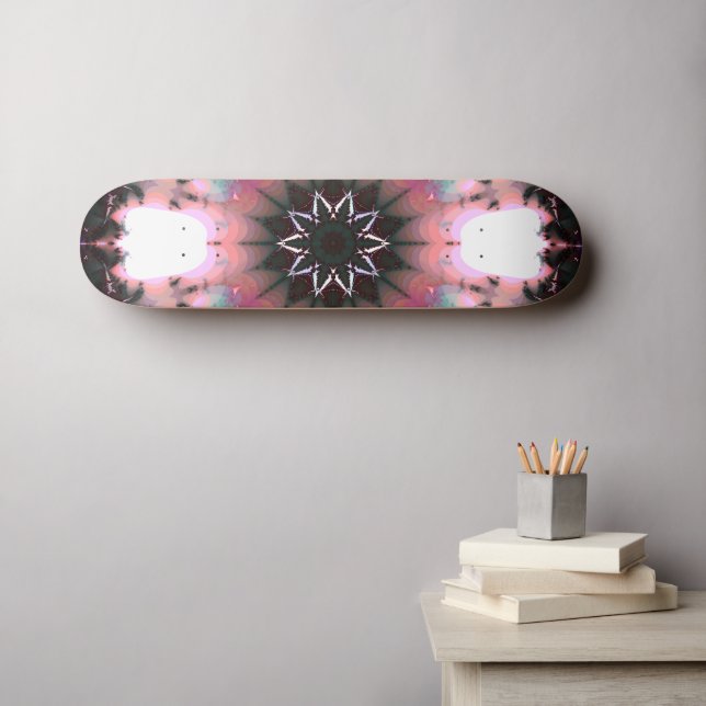 Skateboard Gothique Frozen Winter Spider Web (Art mural (Horz))